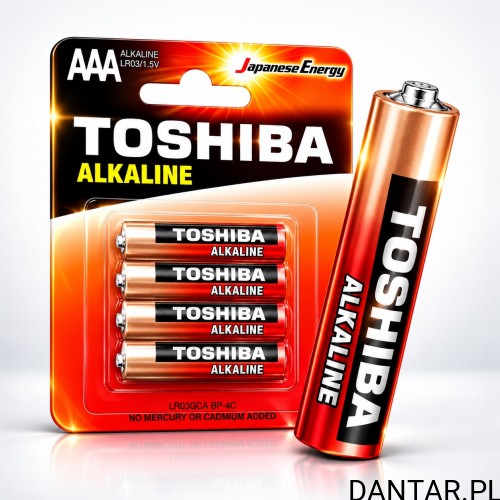 Bateria Toshiba LR03 AAA red alkaline a4/12